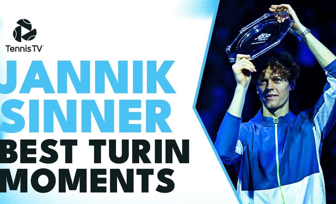 Jannik Sinner's BEST Moments From Emotional First Nitto ATP Finals 🥶 | Turin 2023