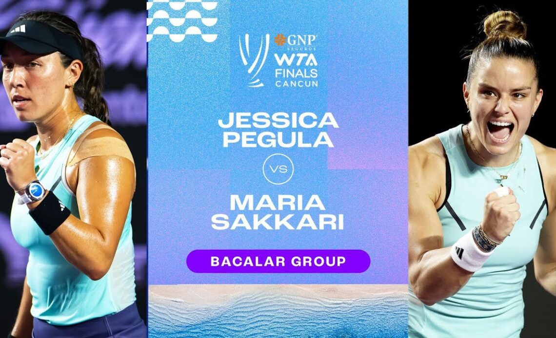 Jessica Pegula vs Maria Sakkari | 2023 WTA Finals Group Stage | WTA Match Highlights