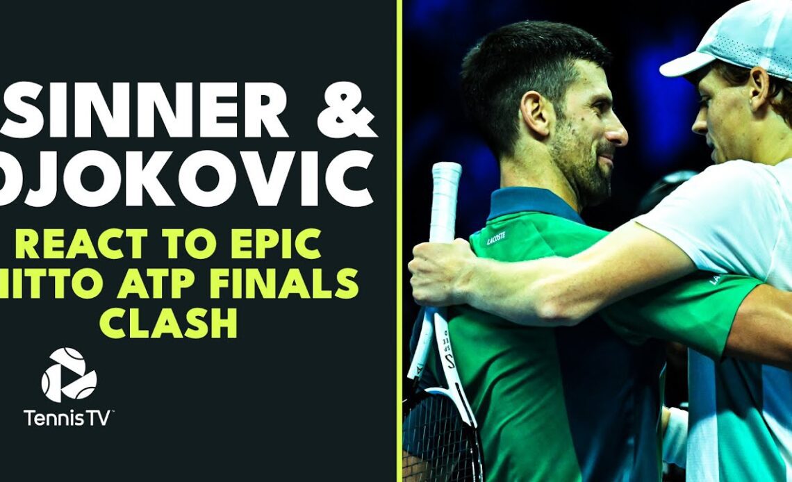 Novak Djokovic & Jannik Sinner React To Crazy Nitto ATP Finals Match 🗣️