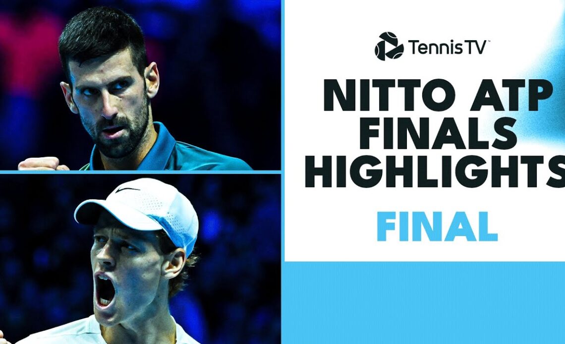 Novak Djokovic vs Jannik Sinner For The Title! 🏆 | Nitto ATP Finals 2023 Final Highlights