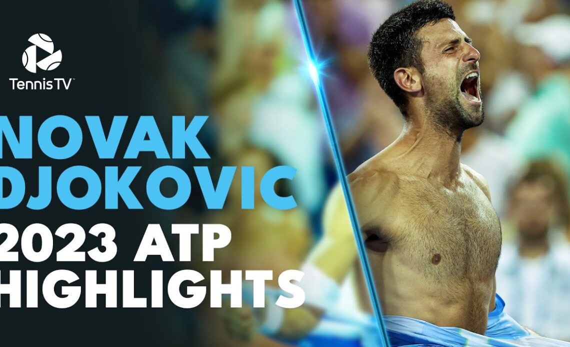 Novak Djokovic's RECORD BREAKING Season: 2023 ATP Highlight Reel