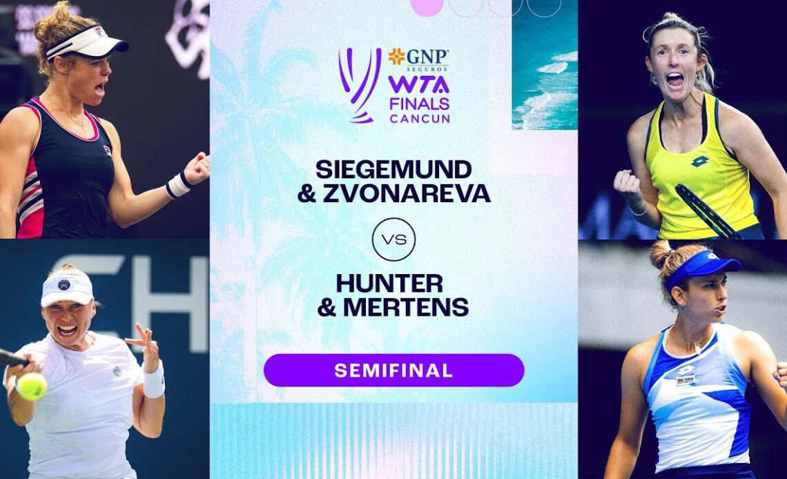 Siegemund/Zvonareva vs. Hunter/Mertens | 2023 WTA Finals Semifinal | WTA Match Highlights