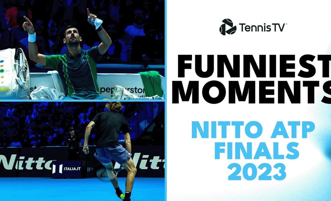 Tweener Fails, Djokovic Conducts the Crowd & Much More! | Funniest Moments Nitto ATP Finals 2023