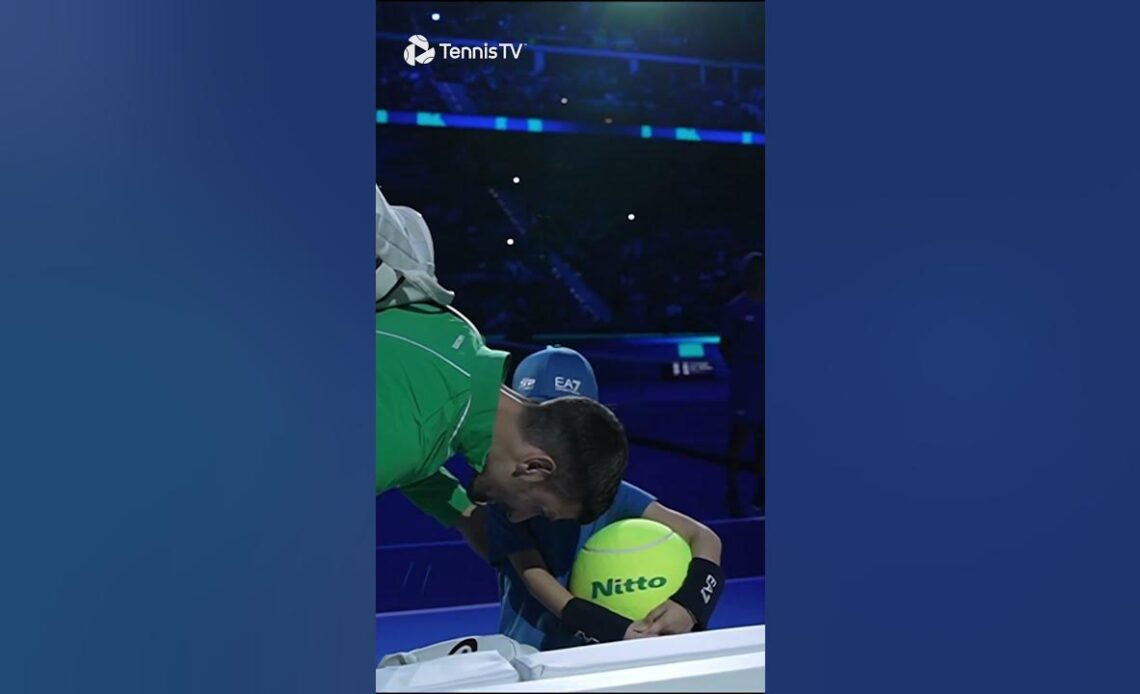 Wholesome Moments Between Djokovic & Ballkid ❤️
