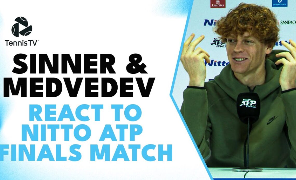 "He Is Going To Win Slams": Sinner & Medvedev Press Conferences After Nitto ATP Finals Semi-Final 🗣