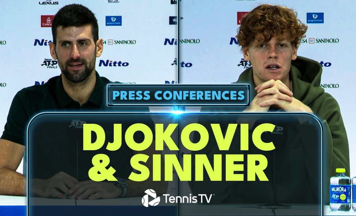 "I Can Win 4 Slams And Olympic Gold" Djokovic & Sinner React To Nitto ATP Finals Final 🏆