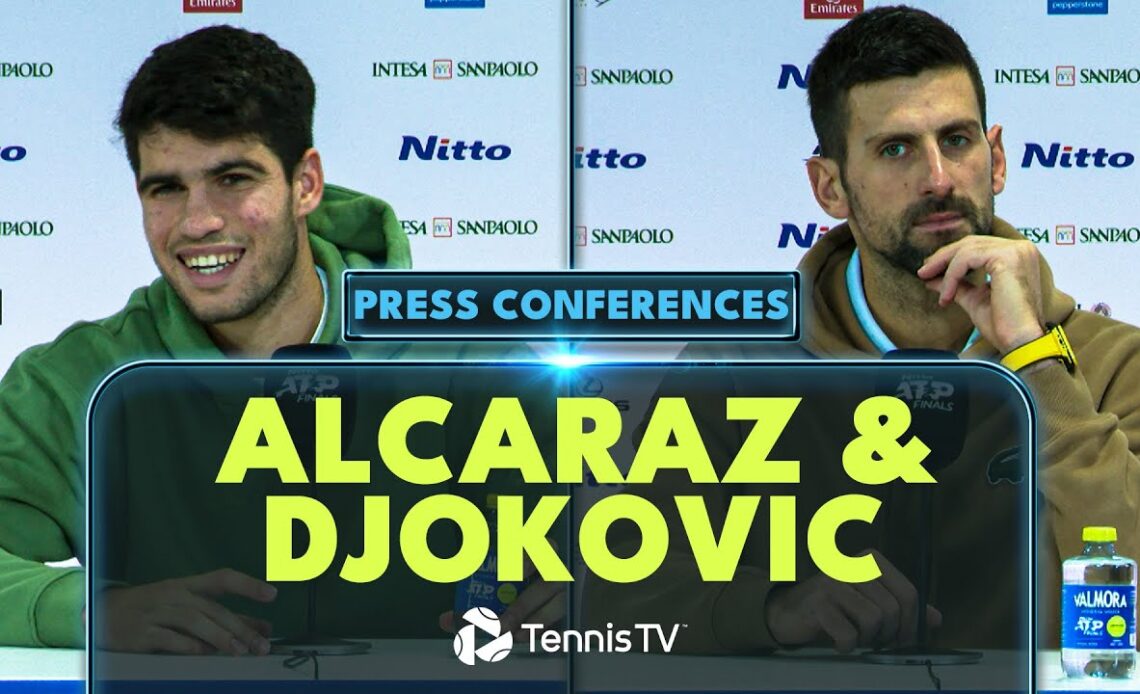 "I Want To Be The Best In History" Alcaraz & Djokovic Press Conferences After Nitto ATP Finals 🗣