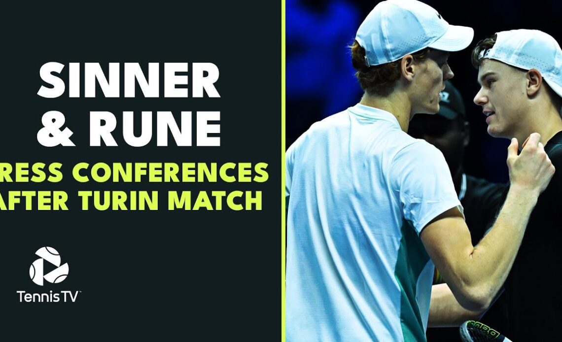 "Let's keep it going": Sinner & Rune Press Conferences After Nitto ATP Finals Match