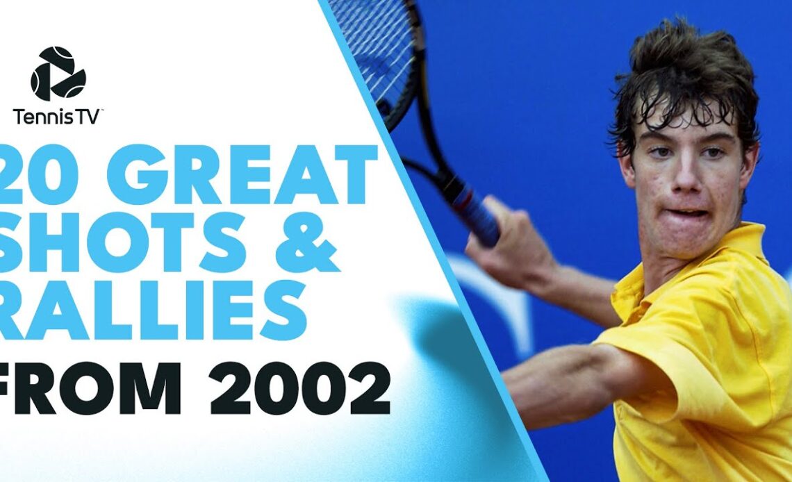 20 AMAZING Tennis Shots & Rallies From the Year 2002!
