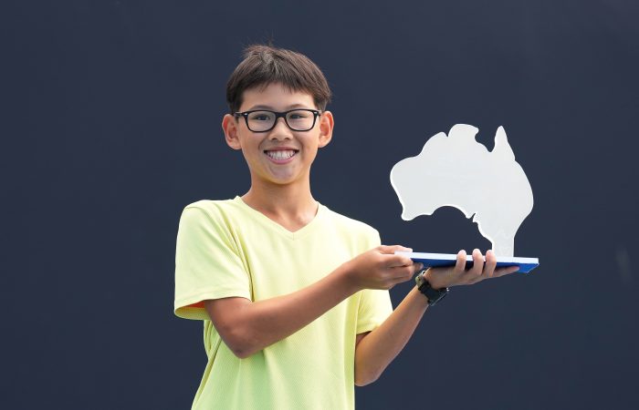 Chan crowned boys’ singles champion at 12/u Australian Junior Tour Masters | 15 December, 2023 | All News | News and Features | News and Events