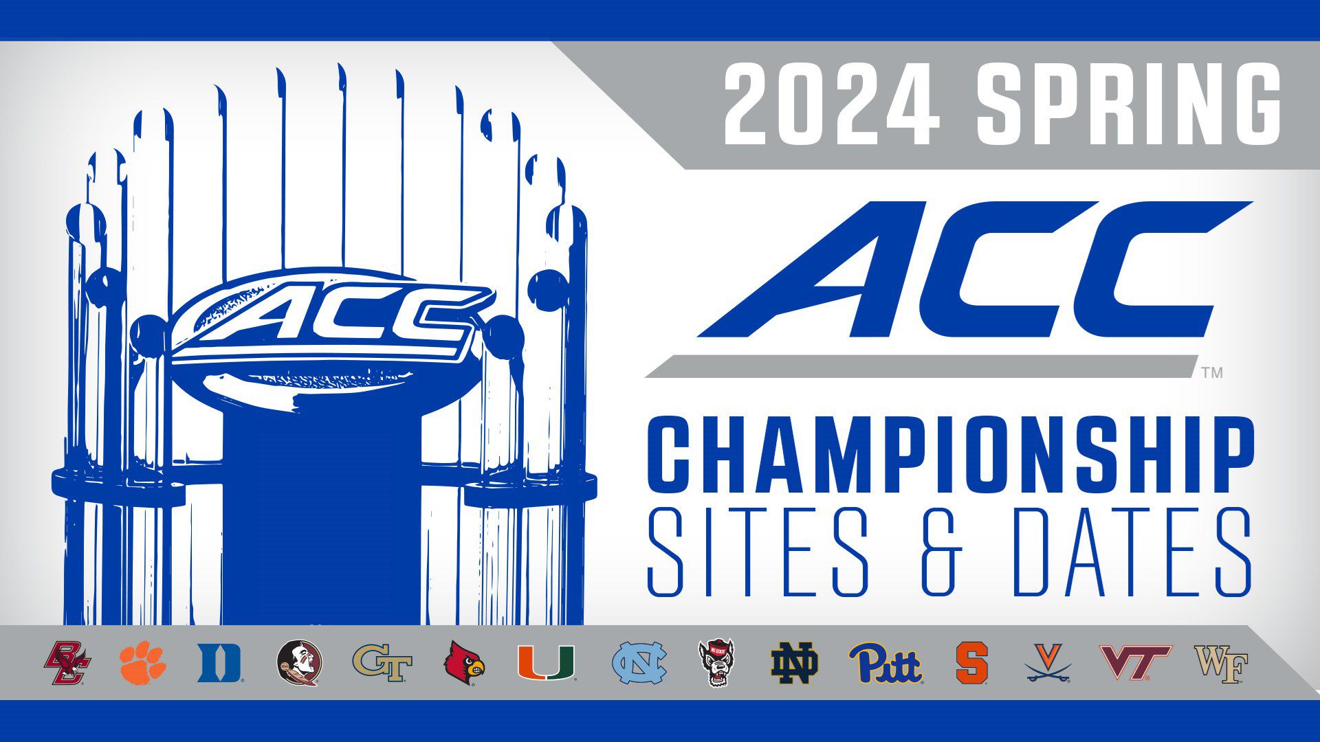 Dates and Sites Announced for 2024 ACC Spring Championships VCP Tennis