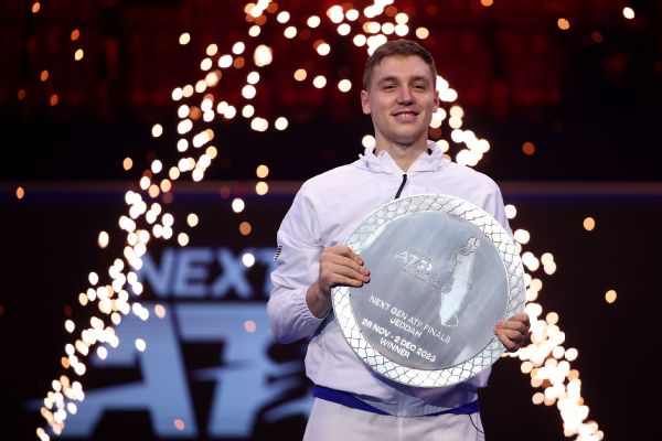 Hamad Medjedovic upsets Arthur Fils, wins Next Gen Finals title