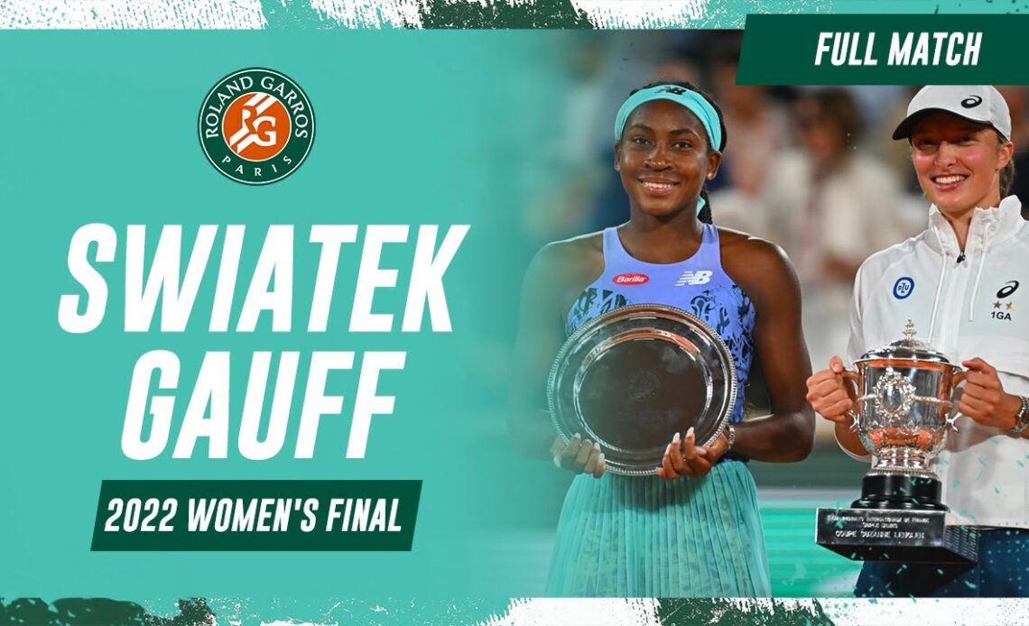 Swiatek vs Gauff 2022 Women's final Full Match | Roland-Garros