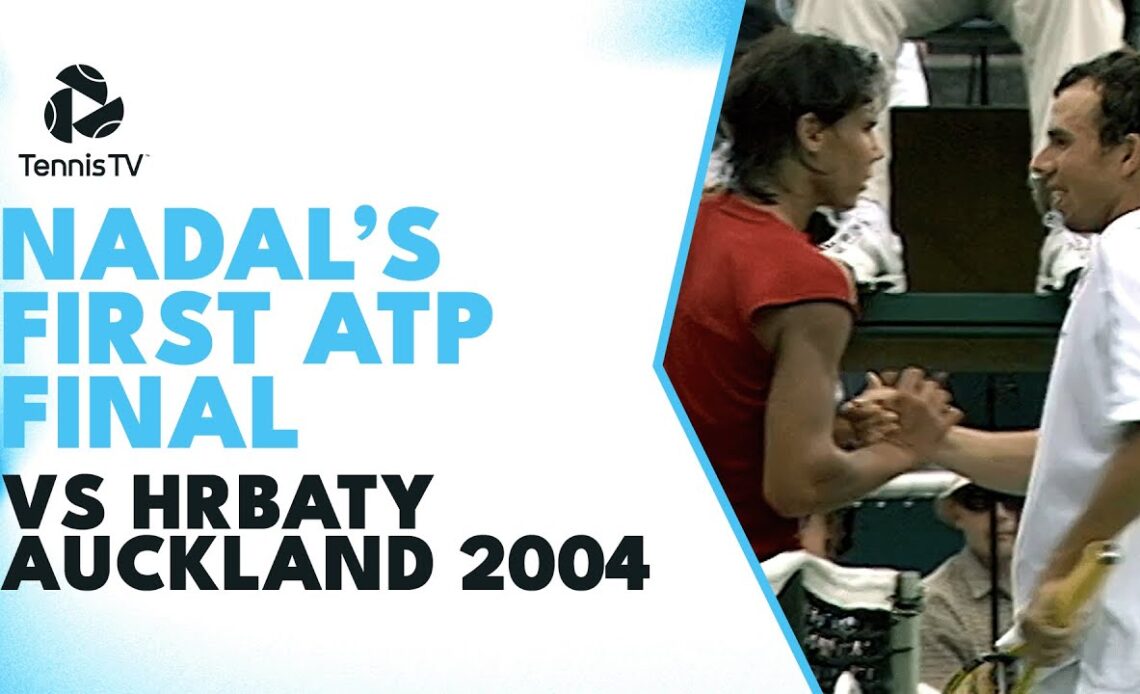 17 Year-Old Nadal's First Ever ATP Final vs Hrbaty | Auckland 2004