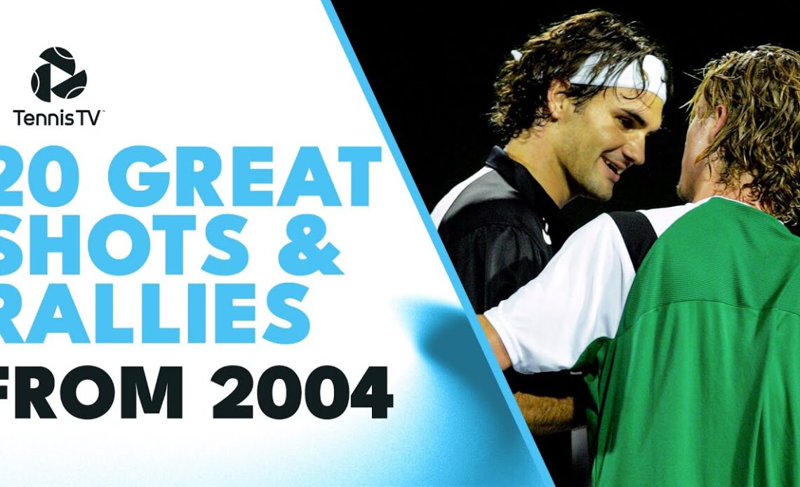 20 AMAZING ATP Tennis Shots & Rallies From 2004!