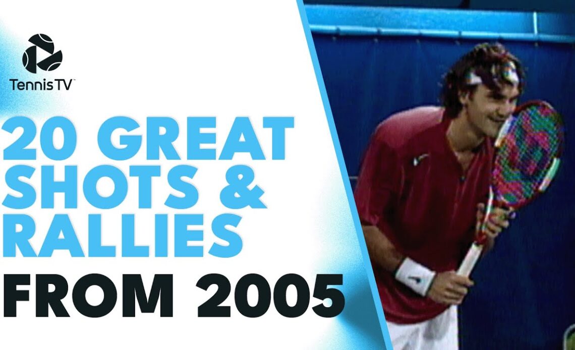 20 Brilliant Tennis Shots & Rallies From 2005!