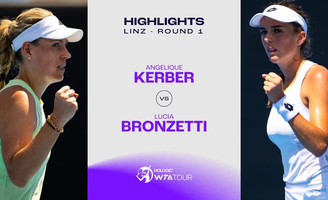 Angelique Kerber vs. Lucia Bronzetti | 2024 Linz Round 1 | WTA Match Highlights