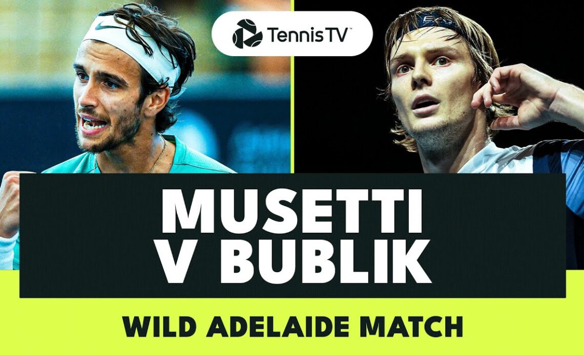 ENTERTAINING Lorenzo Musetti vs Alexander Bublik Match 🍿 | Adelaide 2024 Highlights