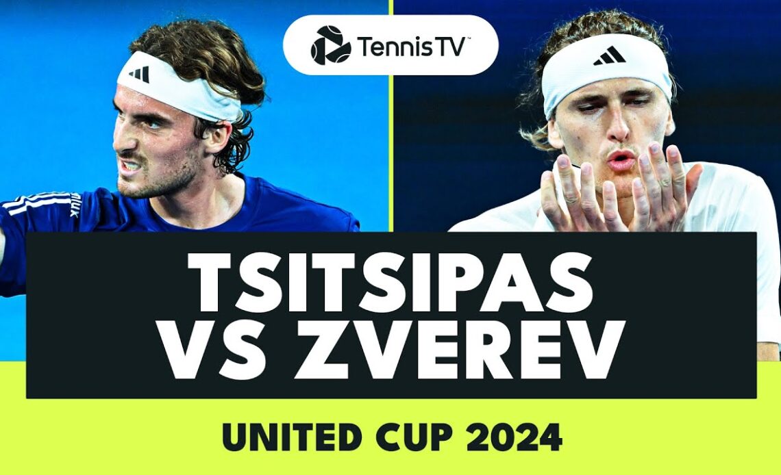 ENTERTAINING Stefanos Tsitsipas vs Alexander Zverev Highlights | United Cup 2024