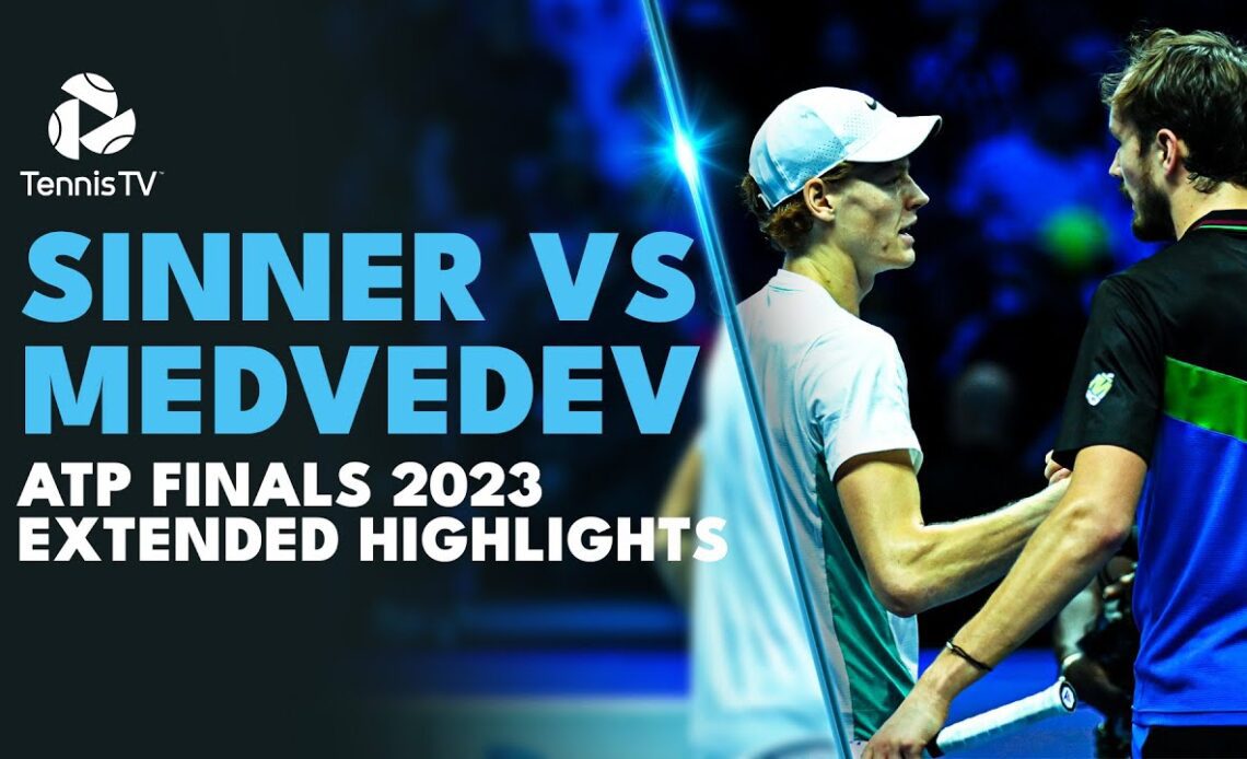 EPIC Jannik Sinner vs Daniil Medvedev Extended Highlights | ATP Finals 2023