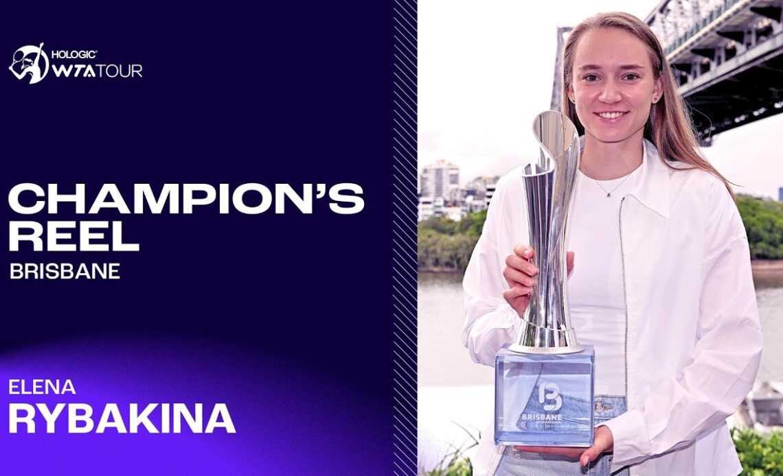 Elena Rybakina's BEST points en route to the Brisbane title 🏆