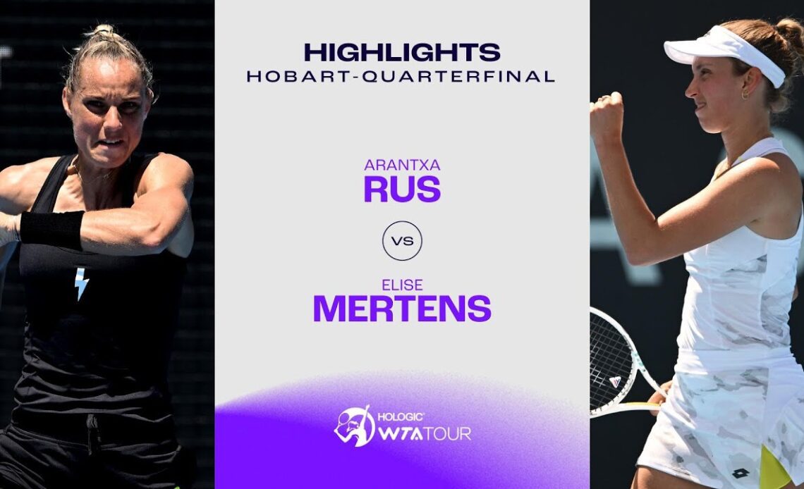 Elise Mertens vs. Arantxa Rus | 2024 Hobart Quarterfinal | WTA Match Highlights