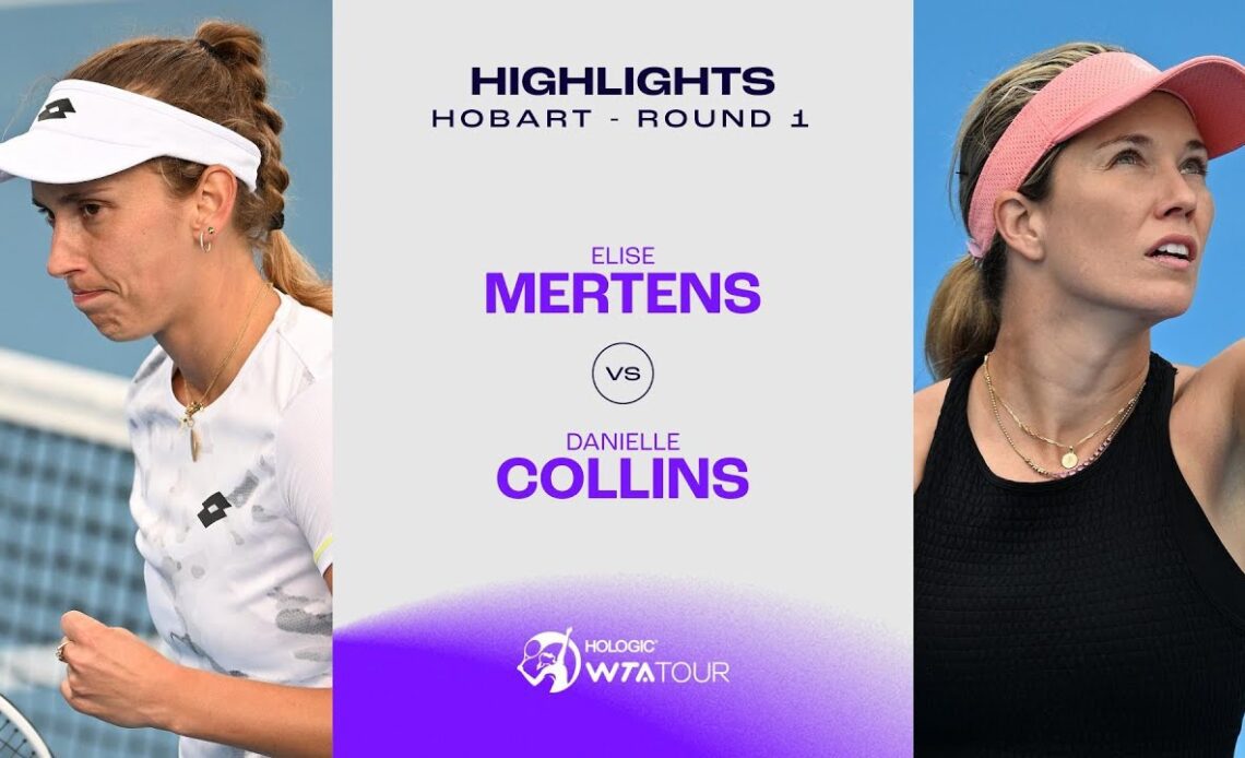 Elise Mertens vs. Danielle Collins | 2024 Hobart Round 1 | WTA Match Highlights
