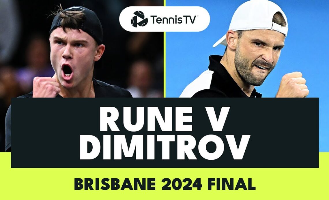 Holger Rune vs Grigor Dimitrov For The Title! 🏆 | Brisbane Final 2024 Match Highlights