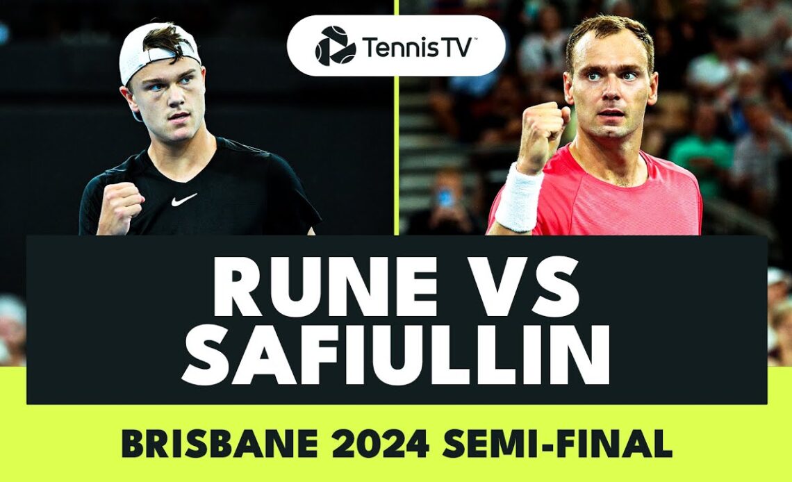Holger Rune vs Roman Safiullin Semi-Final Highlights | Brisbane 2024