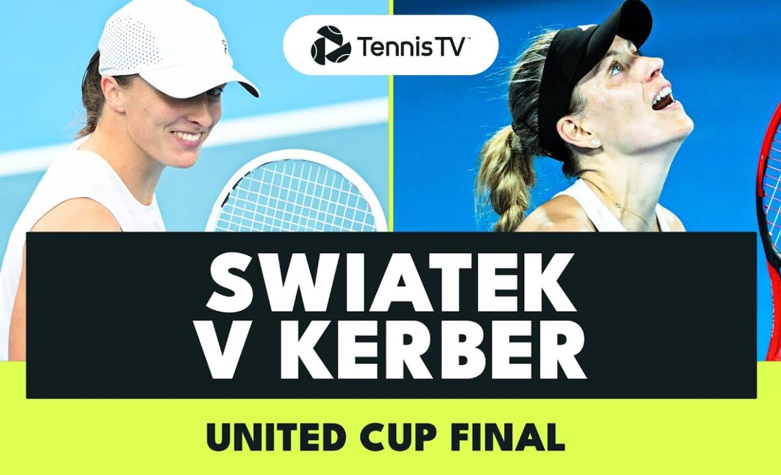 Iga Swiatek vs Angelique Kerber | United Cup Final 2024 Highlights