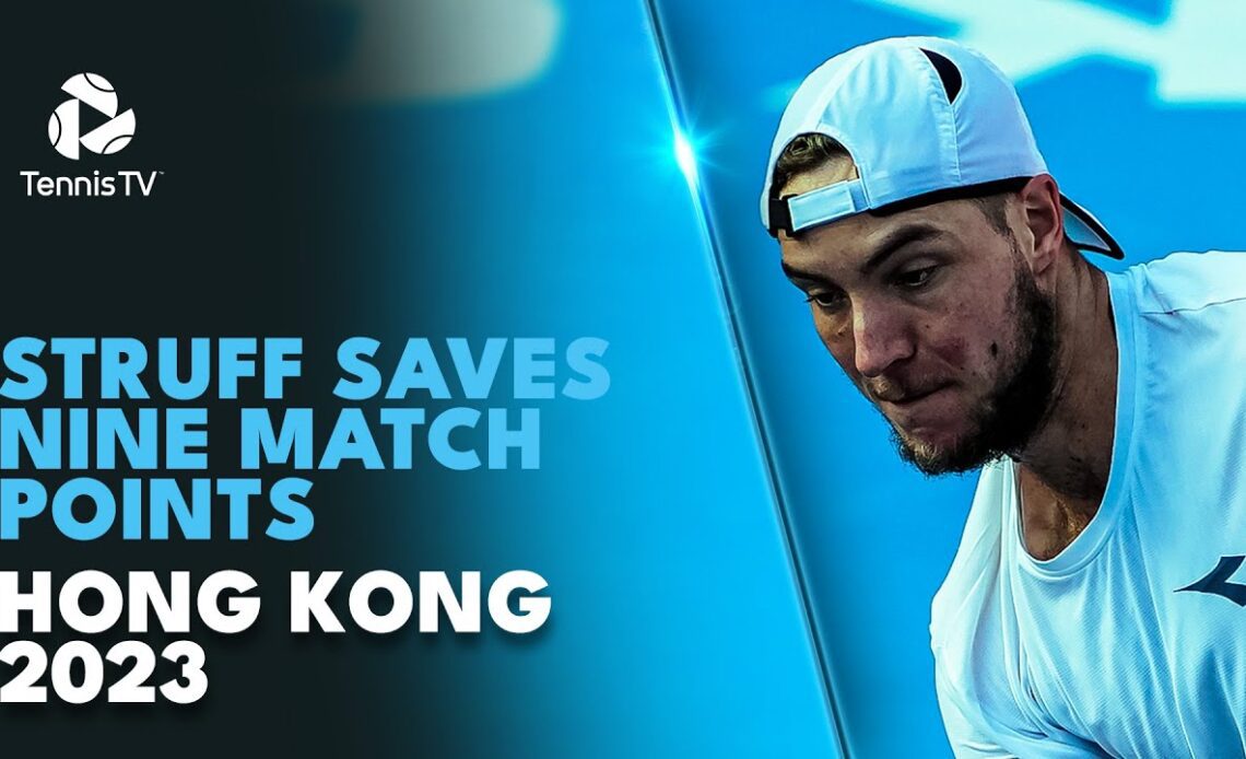 JanLennard Struff Saves NINE Match Points Hong Kong 2024 Highlights