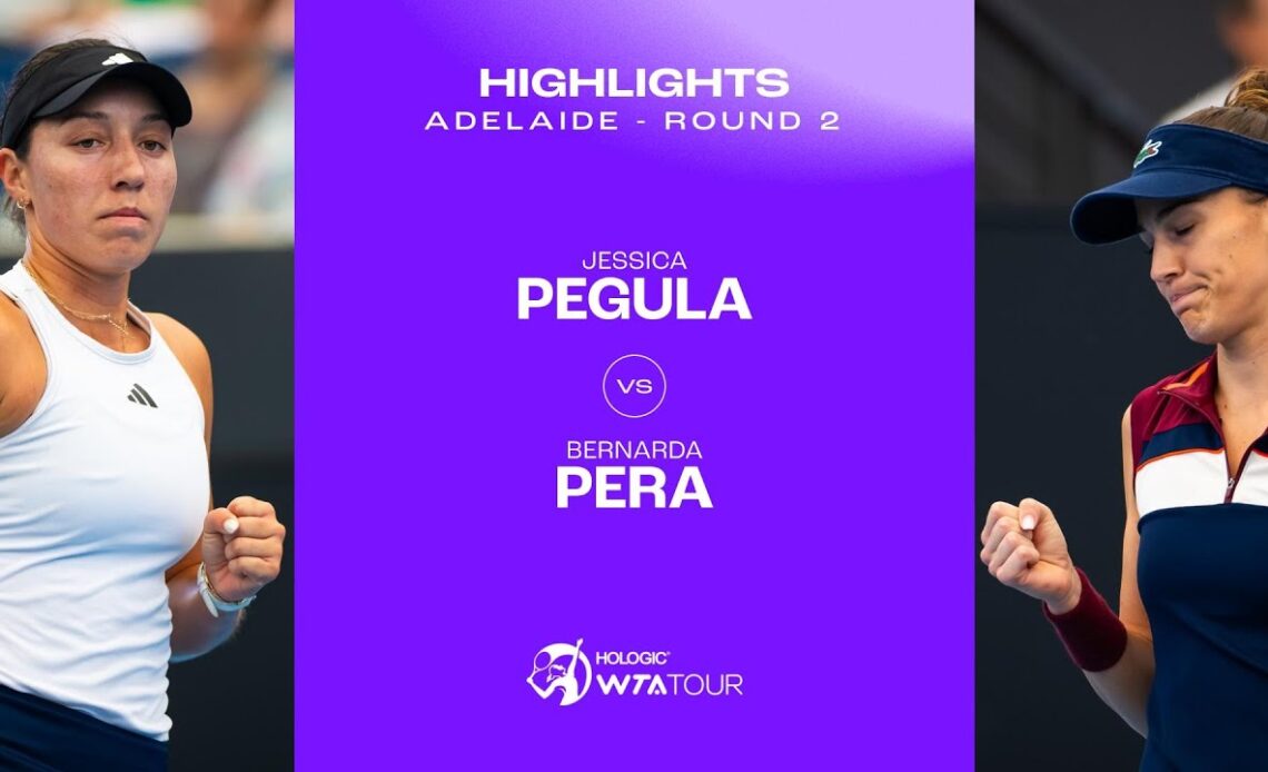 Jessica Pegula vs. Bernarda Pera | 2024 Adelaide Round of 16 | WTA Match Highlights
