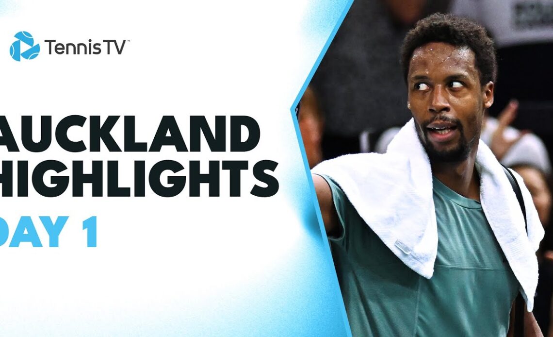 Monfils Begins Season vs Marozsan, Eubanks & Wolf Feature | Auckland 2024 Day 1 Highlights