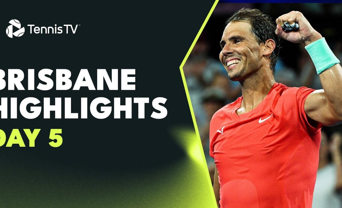 Nadal Faces Kubler; Dimitrov & Hijikata Also Feature | Brisbane 2024 Day 5 Highlights