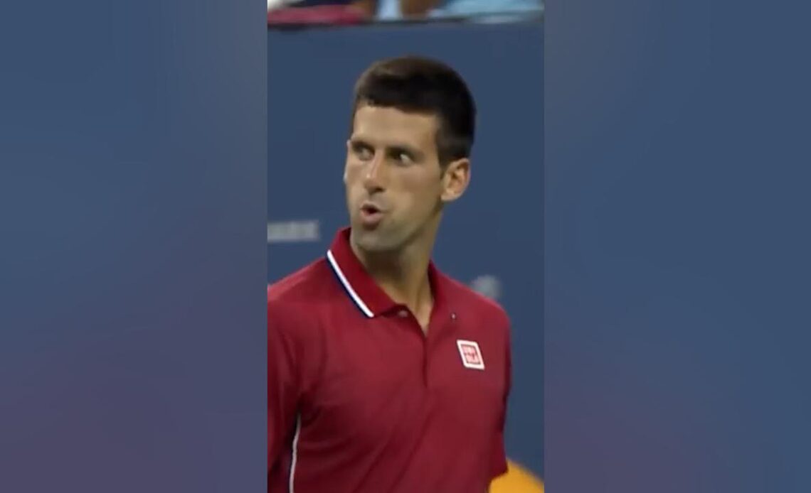 Novak Djokovic goes AROUND the net! 🧐