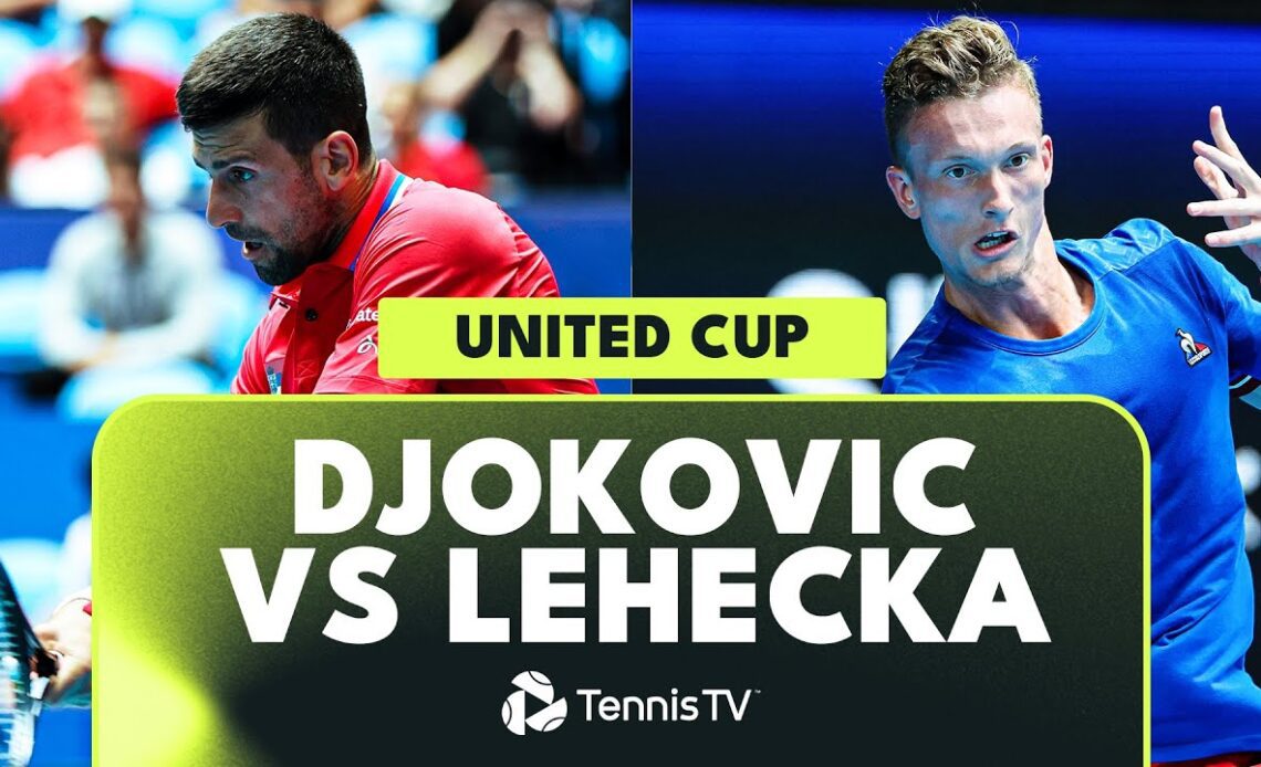 Novak Djokovic vs Jiri Lehecka Highlights United Cup 2024 VCP Tennis