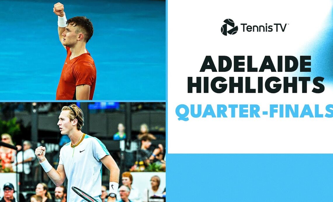 Paul Battles Draper; Jarry, Korda, Musetti & More Feature | Adelaide 2024 Quarter-Final Highlights