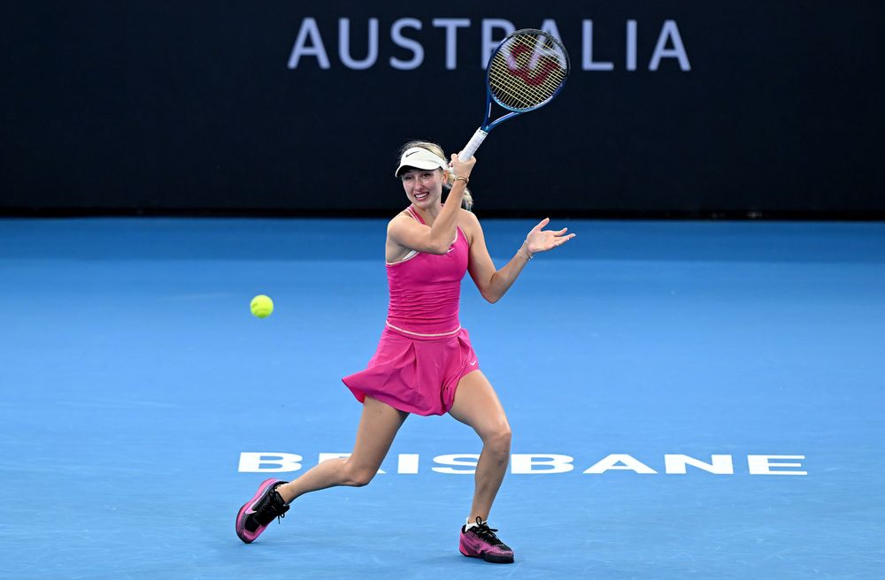 [11] Anastasia Potapova d. [6] Veronika Kudermetova 7-5, 6-7(7), 6-4, Brisbane R3 (3:26). Potapova won the first set from 5-3 down (saving two set points) and lost the second from 4-1 up; the result was her second win in five meetings with Kudermetova.