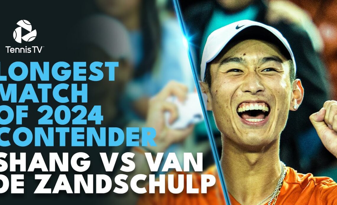 Shang vs van de Zandschulp Longest Match Of 2024 Contender ALREADY