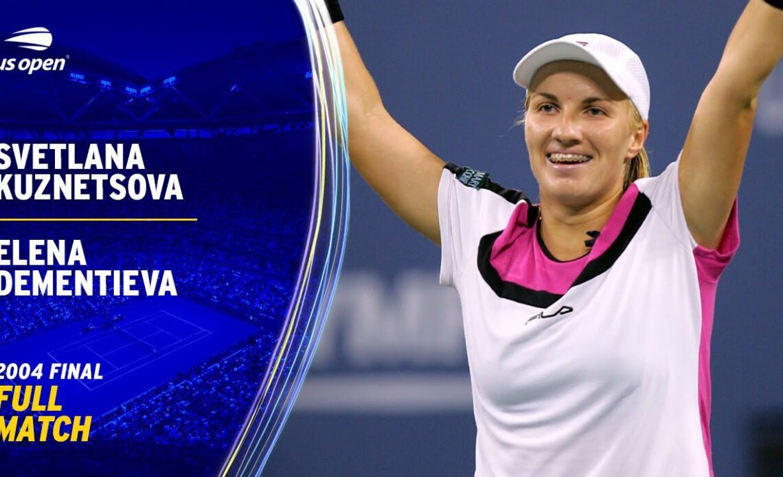 Svetlana Kuznetsova vs. Elana Dementieva Full Match | 2004 US Open Final