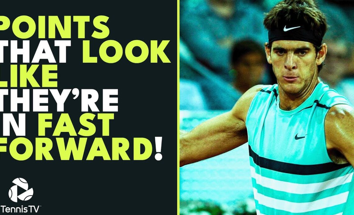 Tennis Points That Look Like They're In Fast Forward ⏩
