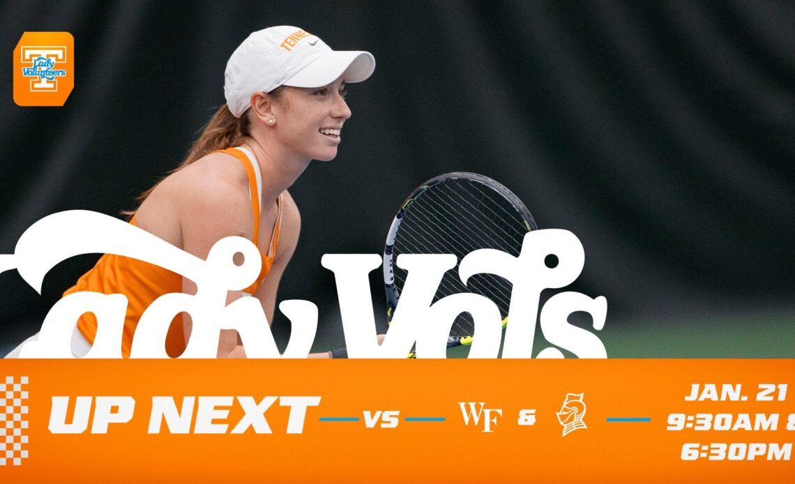 WOMEN’S TENNIS CENTRAL: No. 18 Tennessee vs. Wake Forest and Bellarmine