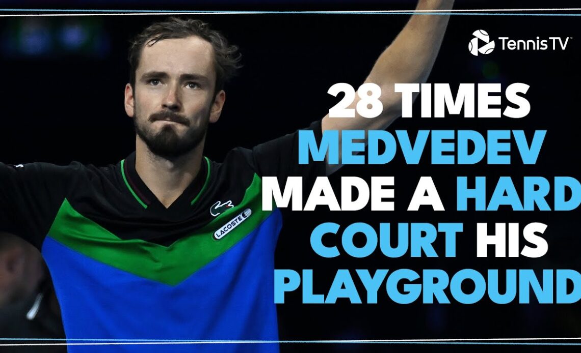 28 Times Daniil Medvedev Made A Hard Court His Playground