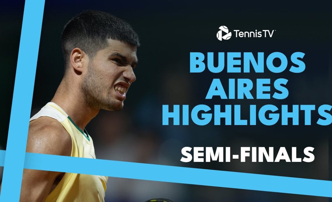 Alcaraz vs Jarry; Diaz Acosta vs Coria in Argentine Derby | Buenos Aires 2024 Semi-Final Highlights