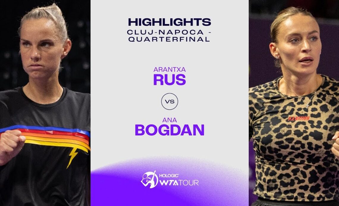 Arantxa Rus vs. Ana Bogdan | 2024 Cluj-Napoca Quarterfinal | WTA Match Highlights