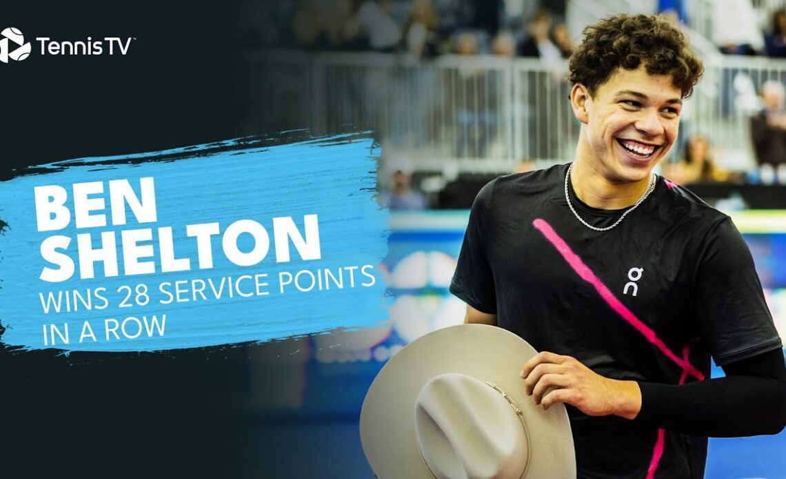 Ben Shelton Wins 28 Service Points In A Row To Defeat Mmoh! 🤯 | Dallas 2024