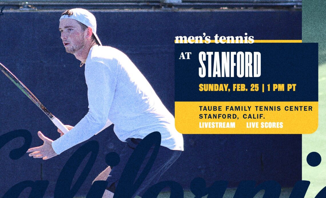 Cal Plays No. 34 Stanford In Big Slam