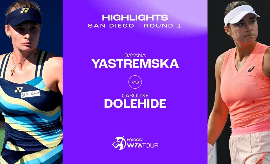Caroline Dolehide vs. Dayana Yastremska | 2024 San Diego First Round | WTA Match Highlights