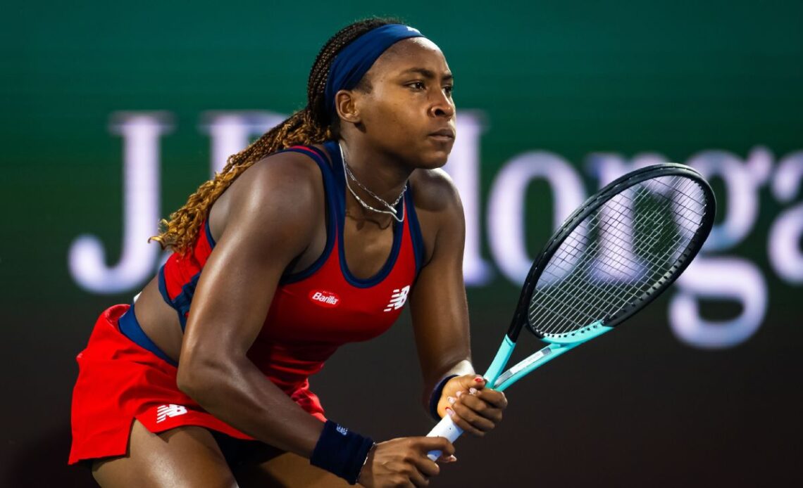 Coco Gauff reaches Dubai quarterfinals after arguing with umpire