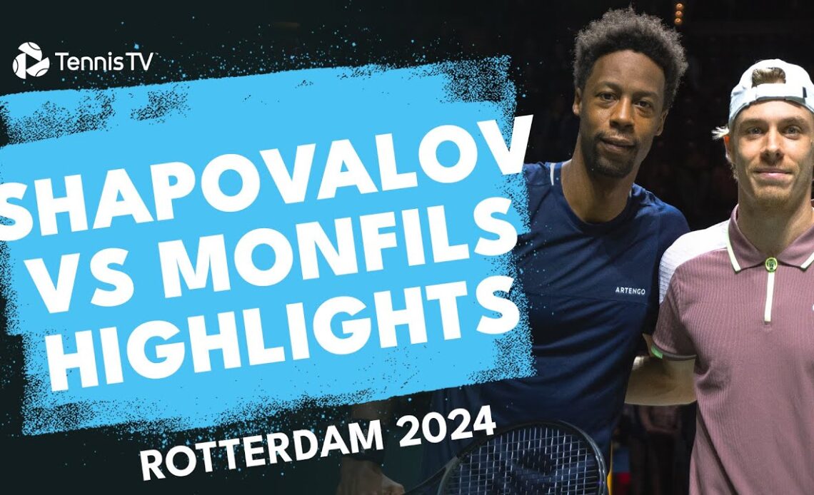 Denis Shapovalov vs Gael Monfils Highlights | Rotterdam 2024